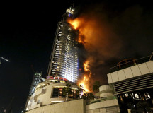 BREAKING: Dubai’s Address Hotel Engulfed In Flames On New Year’s Eve