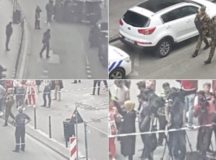 BREAKING: Suspected Man In Long Coat With Wires Surrounded By Police In Brussels