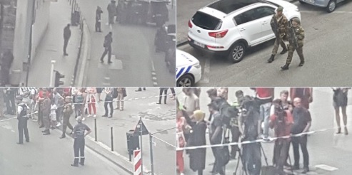 BREAKING- Brussels Police Surrounds Suspected Suicide Bomber