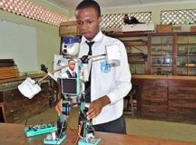 A Tanzania Student Has Build Solar-Powered Robot That Can Walk, Talk