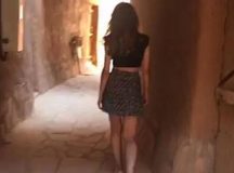 Model Challenges Saudi Dress Code Walking In Short Skirt